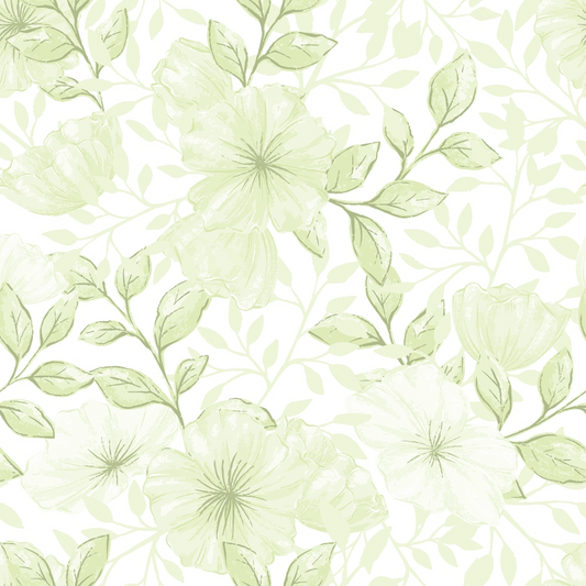 Country Flowers Pattern 79 Quilting Cotton Fabric