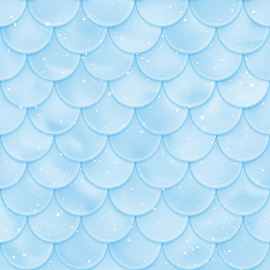 Mermaid Scales Pattern 65 Quilting Cotton Fabric