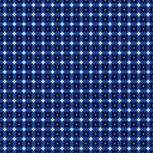 Blue Bandana Pattern 10 Quilting Cotton Fabric