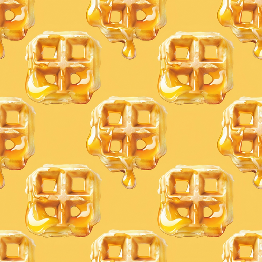 Butter Waffle Pattern 2 Quilting Cotton Fabric