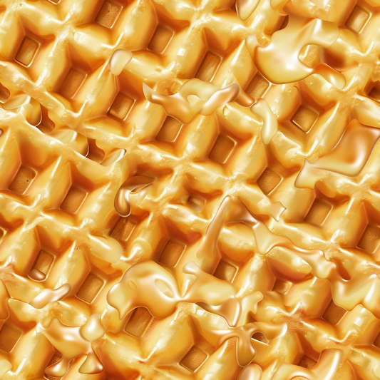 Butter Waffle Pattern 4 Quilting Cotton Fabric
