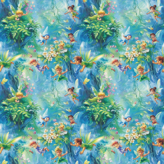Fairies in the Forest Pattern 2 Quilting Cotton Fabric