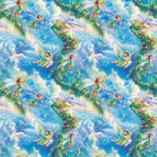 Fairies in the Forest Pattern 15 Quilting Cotton Fabric