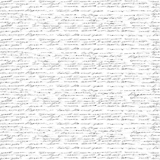 Vintage Handwriting Pattern 2 Quilting Cotton Fabric