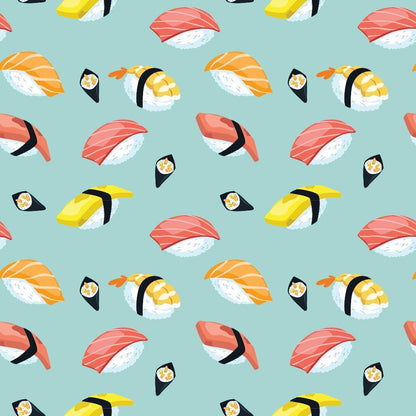 My Favorite Sushi Pattern 3 Quilting Cotton Fabric
