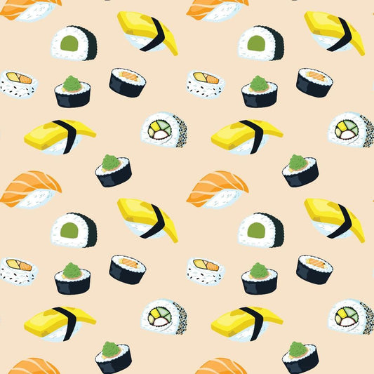 My Favorite Sushi Pattern 4 Quilting Cotton Fabric
