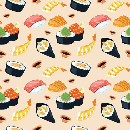 My Favorite Sushi Pattern 5 Quilting Cotton Fabric