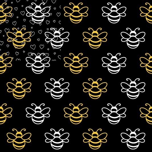 Bumble Bee Pattern 2 Quilting Cotton Fabric
