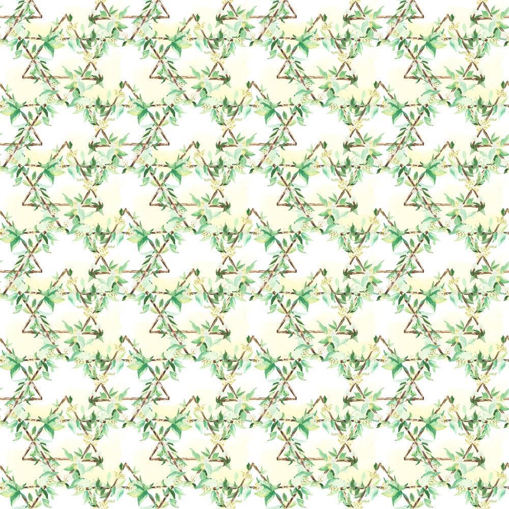 Watercolor Happy Sukkot Pattern 5 Quilting Cotton Fabric
