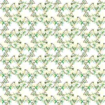 Watercolor Happy Sukkot Pattern 5 Quilting Cotton Fabric