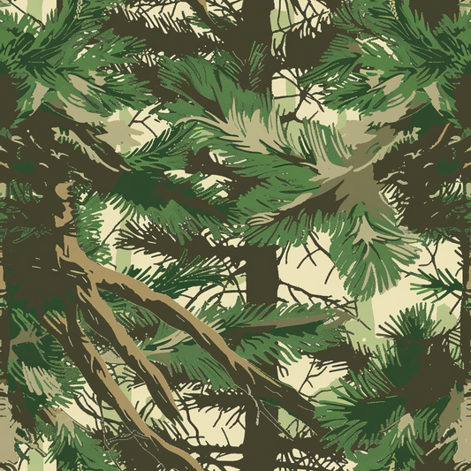 Forest Camouflage Pattern 3 Quilting Cotton Fabric