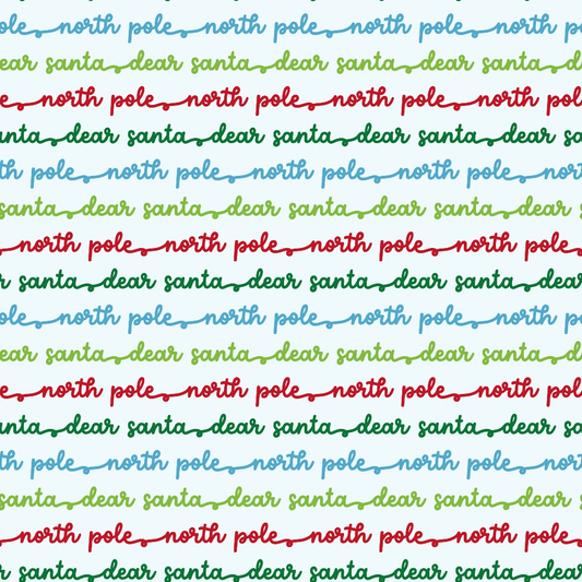 Letters to Santa Pattern 8 Quilting Cotton Fabric