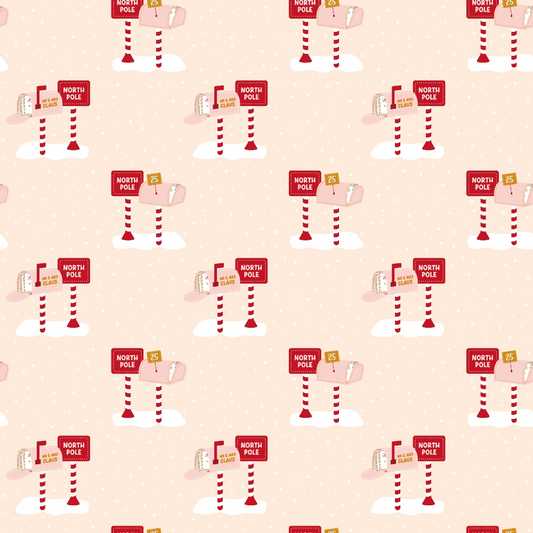Letters to Santa Pattern 5 Quilting Cotton Fabric