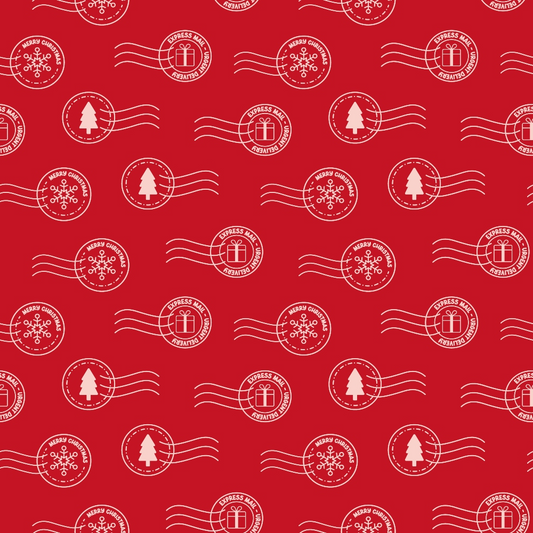 Letters to Santa Pattern 7 Quilting Cotton Fabric