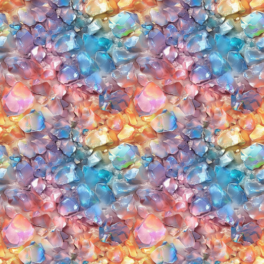 Opal Gemstone Pattern 7 Quilting Cotton Fabric