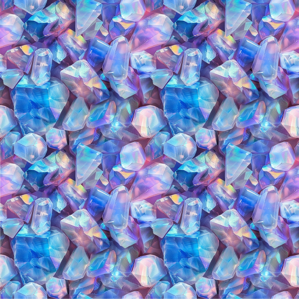 Opal Gemstone Pattern 10 Quilting Cotton Fabric