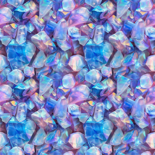 Opal Gemstone Pattern 10 Quilting Cotton Fabric