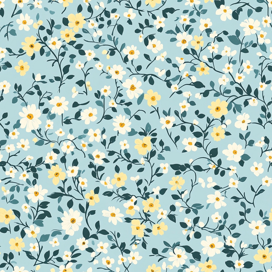 Cottagecore Garden Flowers Pattern 5 Quilting Cotton Fabric