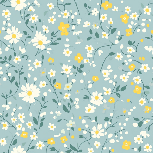 Cottagecore Garden Flowers Pattern 13 Quilting Cotton Fabric