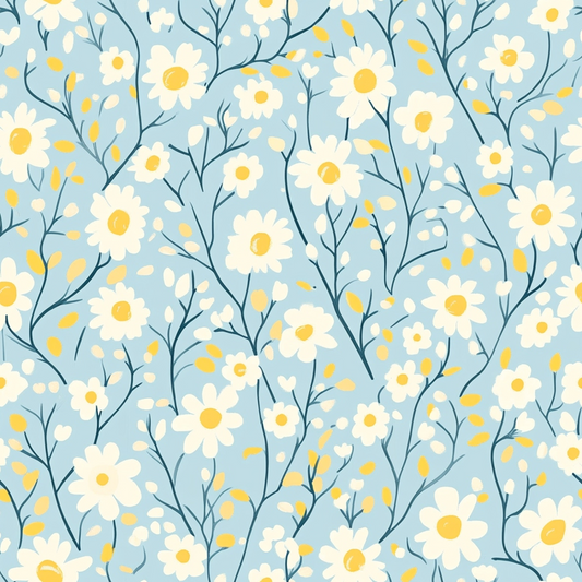 Cottagecore Garden Flowers Pattern 15 Quilting Cotton Fabric