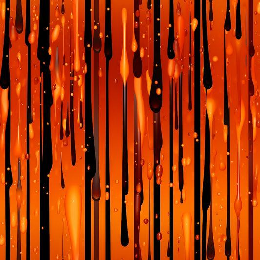 Dripping Orange Liquid Pattern 1 Quilting Cotton Fabric
