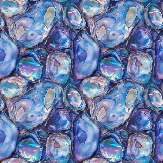 Abalones Pattern 1 Quilting Cotton Fabric