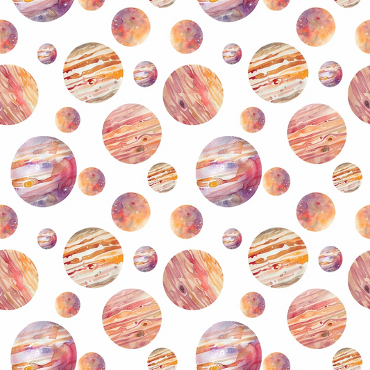 Solar System Pattern 7 Quilting Cotton Fabric
