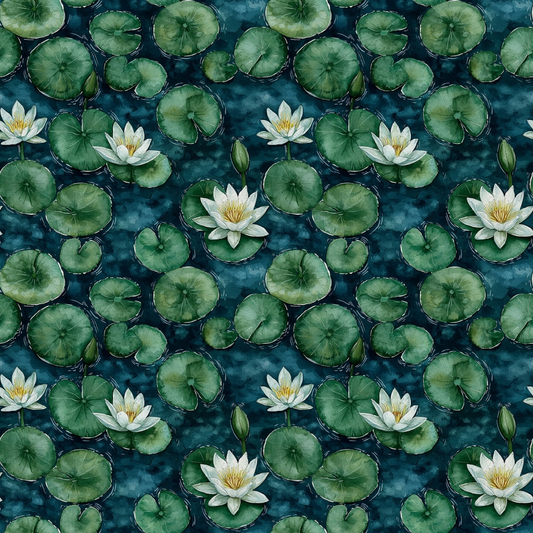 Swan in the Pond Pattern 11 Quilting Cotton Fabric