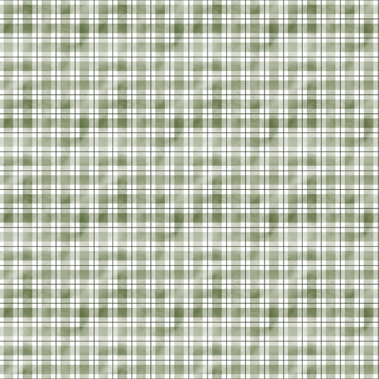 Watercolor Lumberjack Plaid Pattern 42 Quilting Cotton Fabric