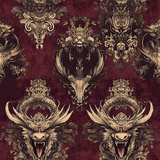 Draconian Royale Pattern 57 Quilting Cotton Fabric