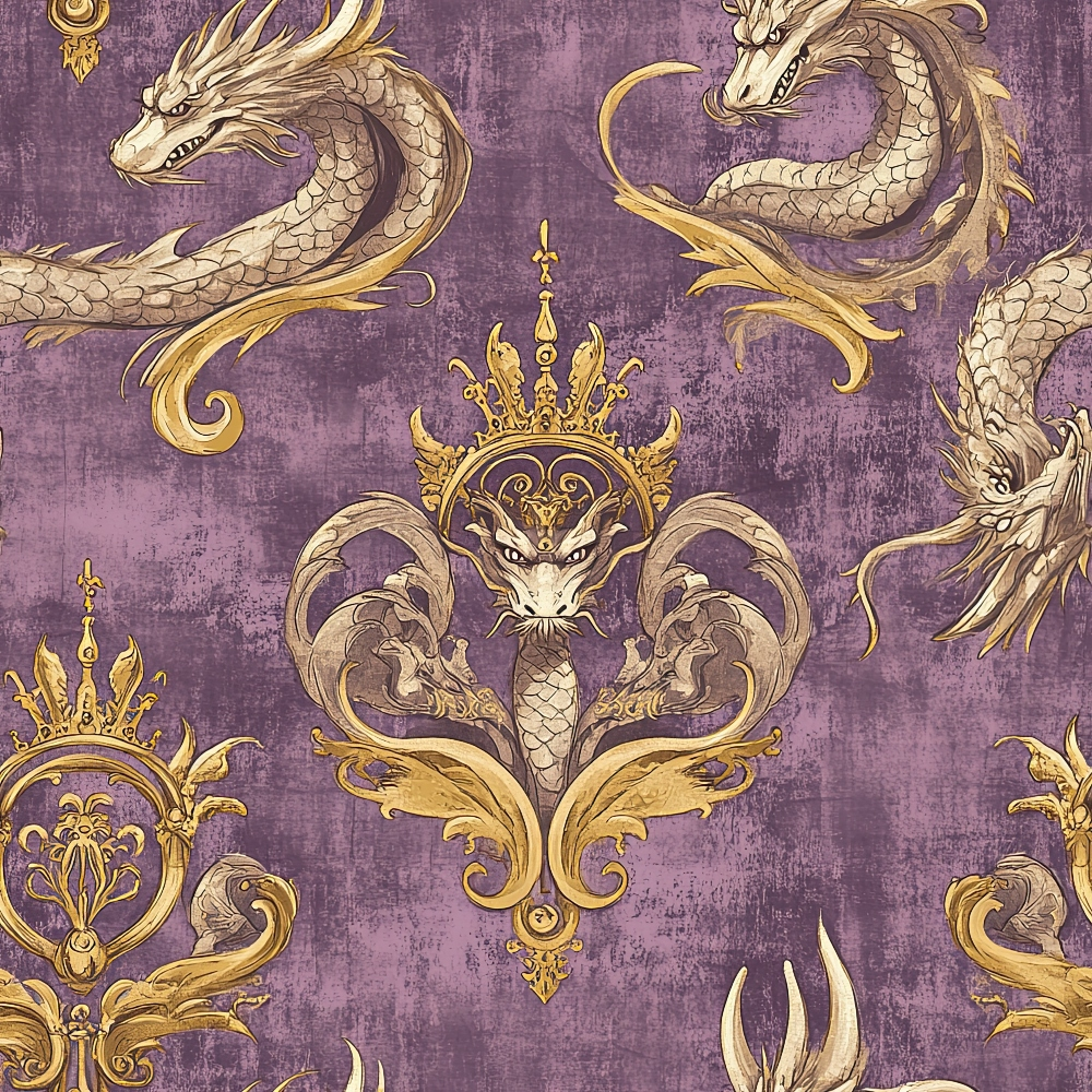 Draconian Royale Pattern 61 Quilting Cotton Fabric