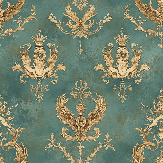 Draconian Royale Pattern 62 Quilting Cotton Fabric