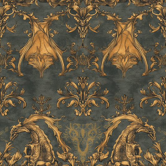 Draconian Royale Pattern 66 Quilting Cotton Fabric