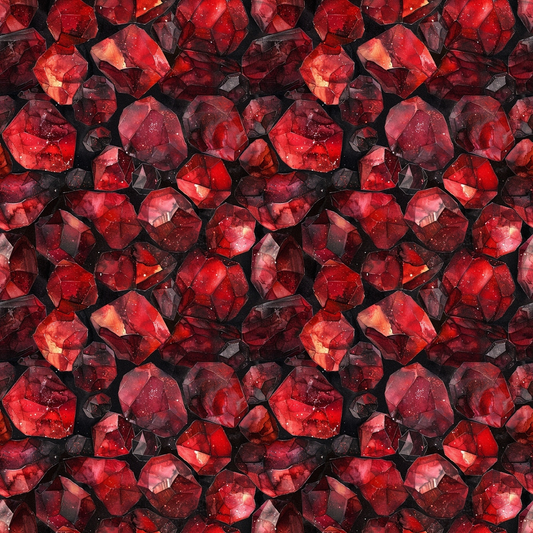 Garnet Gemstones Pattern 5 Quilting Cotton Fabric