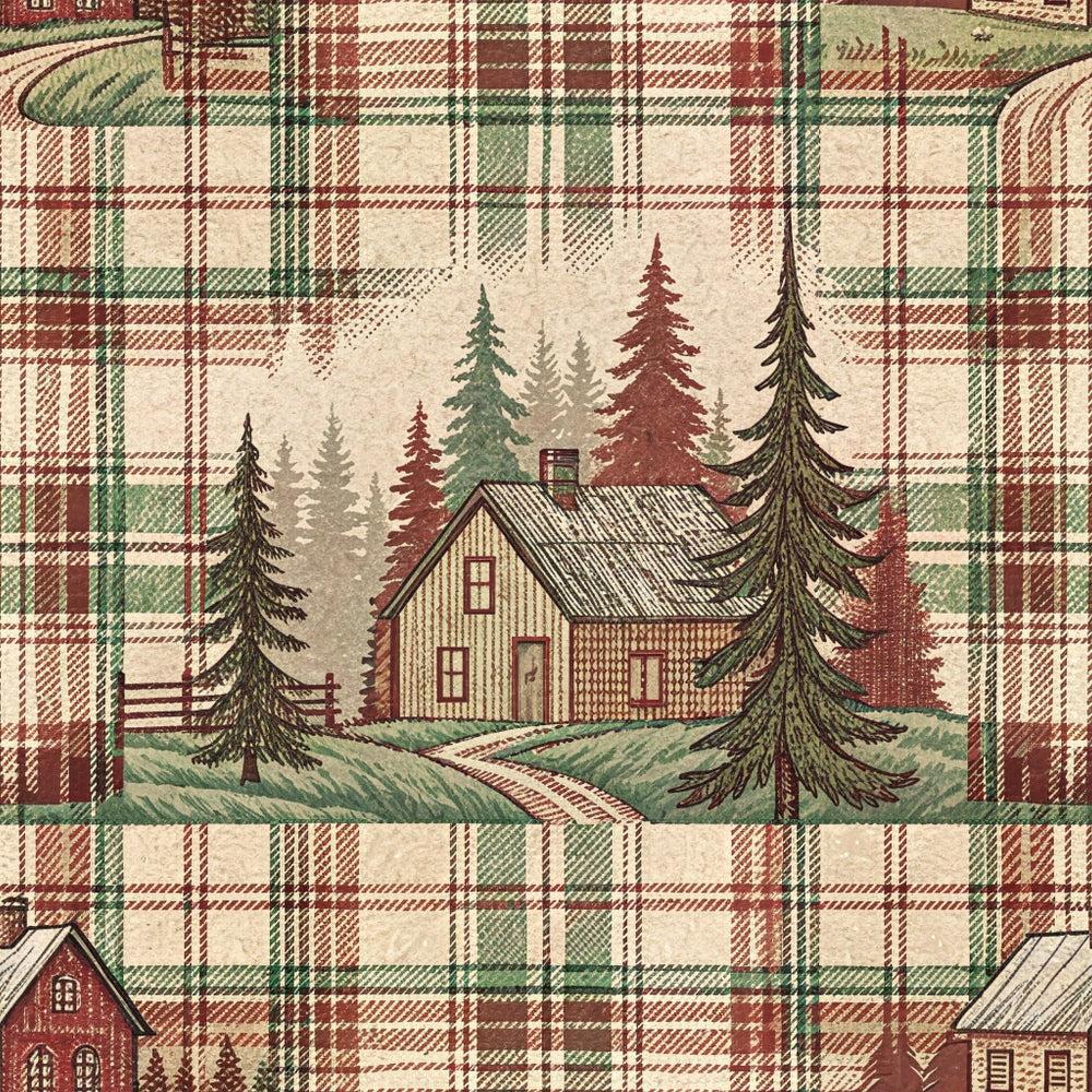 Rustic Country Farmhouse Plaid Pattern 9 Quilting Cotton Fabric
