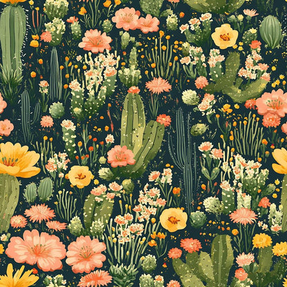 Cactus Gardens Pattern 10 Quilting Cotton Fabric