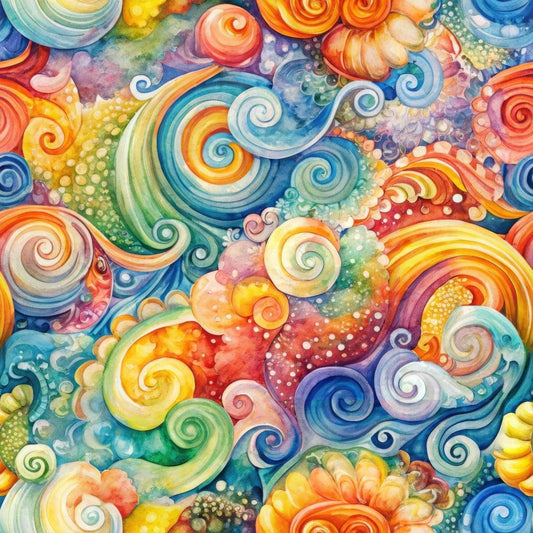 Wonderland Vortex Pattern 12 Quilting Cotton Fabric