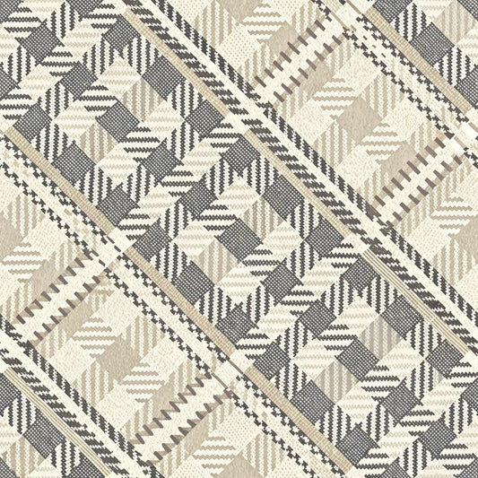 Neutral Houndstooth Pattern 1 Quilting Cotton Fabric