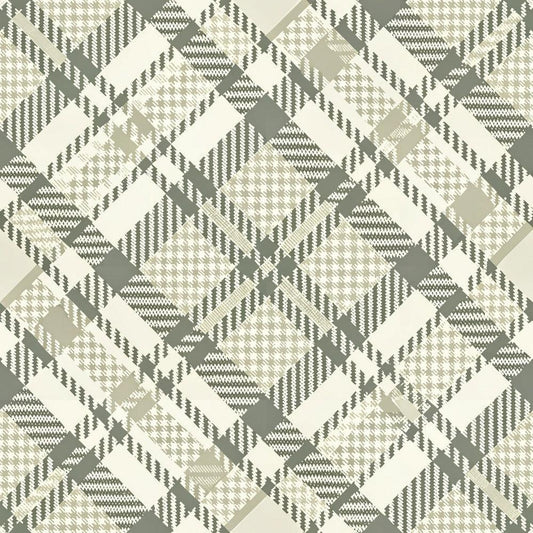 Neutral Houndstooth Pattern 4 Quilting Cotton Fabric
