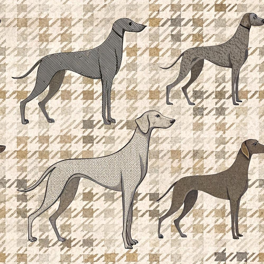 Neutral Houndstooth Pattern 2 Quilting Cotton Fabric