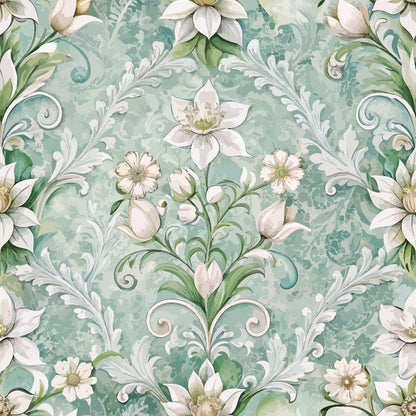 Baroque Florals Pattern 68 Quilting Cotton Fabric