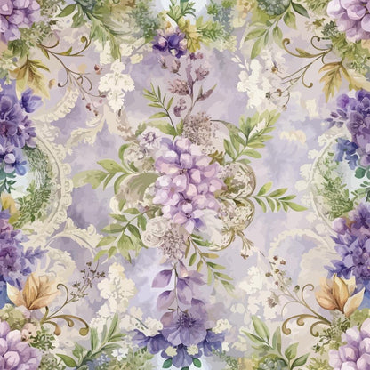 Baroque Florals Pattern 95 Quilting Cotton Fabric