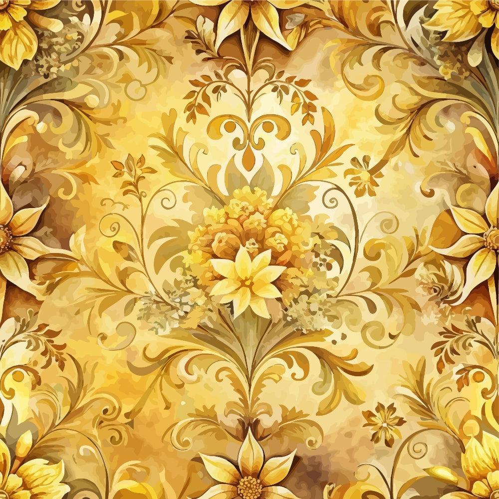 Baroque Florals Pattern 117 Quilting Cotton Fabric
