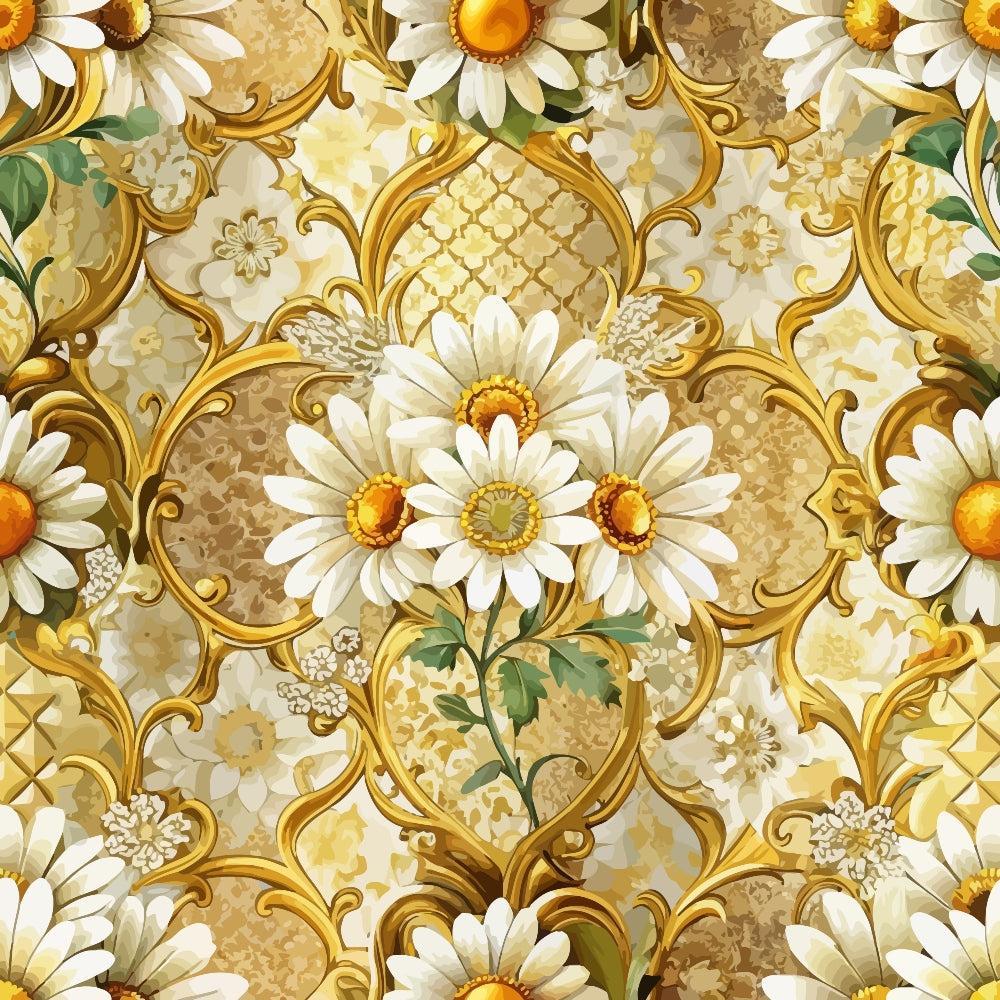 Baroque Florals Pattern 145 Quilting Cotton Fabric