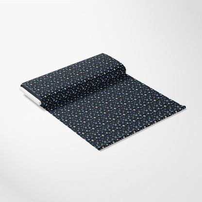 Navy and Cream Christmas Pattern 4 Quilting Cotton Fabric