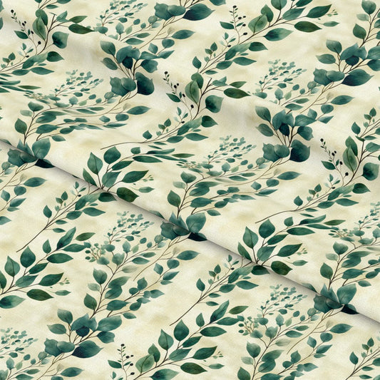 Winter Greenery Pattern 11 Quilting Cotton Fabric