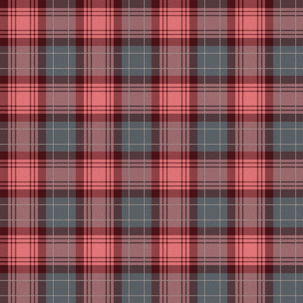 Rosewood Tartan Pattern 19 Minky Fabric
