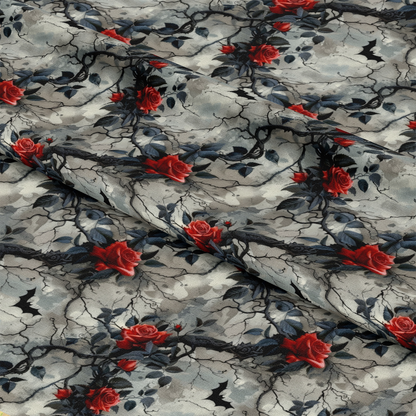 A Gothic Night Pattern 10 Quilting Cotton Fabric