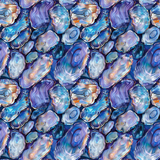 Abalones Pattern 10 Quilting Cotton Fabric