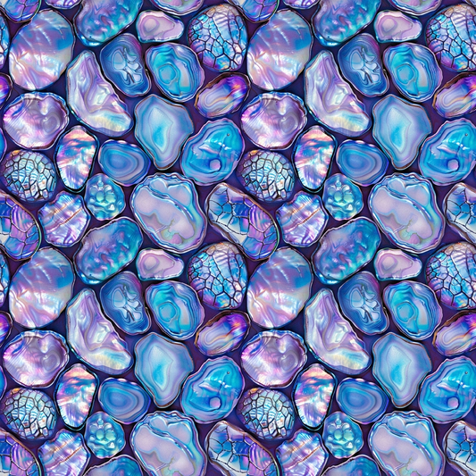 Abalones Pattern 6 Quilting Cotton Fabric